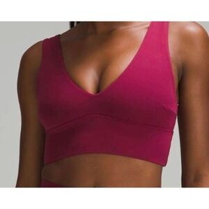 Lululemon Align V-Neck Bra *Light Support Deep Luxe SZ 10